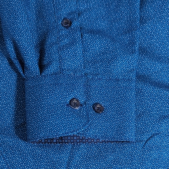 NEW CALABRUM LINDON Blue Dress Shirt Classic Style, New With Tags, Beautiful!!? - Picture 5 of 12